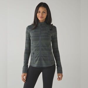 Lululemon Define Jacket Space Dye Twist Dark Slate Fatigue Green